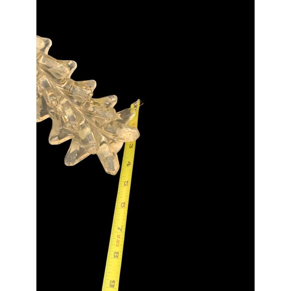 Vintage Silvestri Christmas Tree Clear 10" Pressed Clear Glass Holiday Decor - Picture 7 of 8